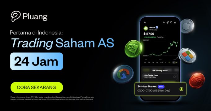 Pertama di Indonesia, Trading Saham Amerika & ETF 24 Jam Hadir di Pluang