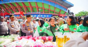 Pimpin Apel Ojol di Jatim, Kapolri Pastikan Komitmen Bermitra Jaga Kamtibmas Kondusif