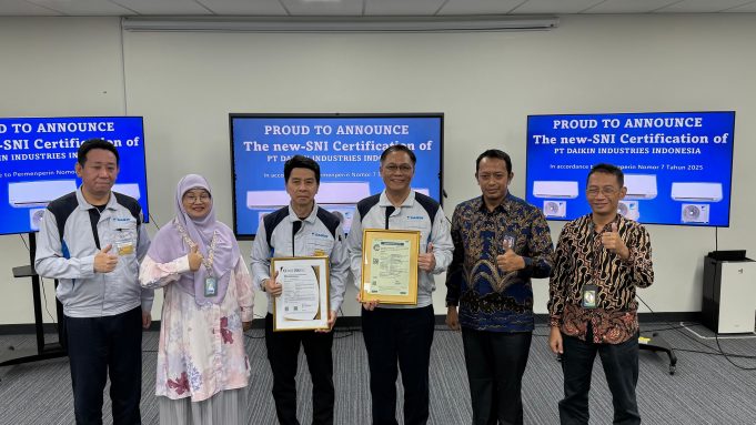 DAIKIN Kantongi Sertifikat SNI Baru