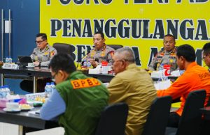 Kapolri Pimpin Rakor Bencana dengan Forkopimda Sumut, Bahu Membahu Tangani Bencana