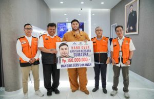 MANDJHA IVAN GUNAWAN SALURKAN DONASI UNTUK BENCANA SUMATERA MELALUI BAZNAS