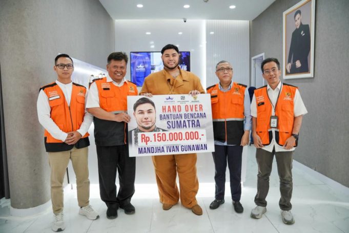 MANDJHA IVAN GUNAWAN SALURKAN DONASI UNTUK BENCANA SUMATERA MELALUI BAZNAS