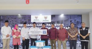 BAZNAS Kota Tangsel Salurkan Bantuan Kemanusiaan Palestina Tahap Ketujuh Rp325 juta melalui BAZNAS RI