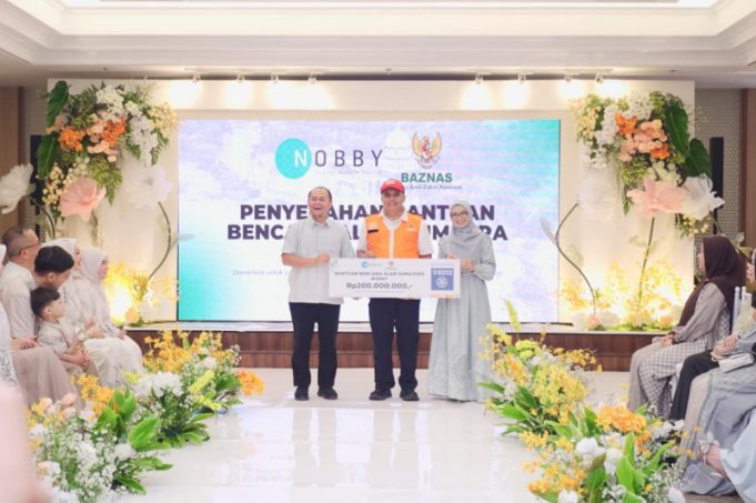 Bantu Penyintas Banjir di Sumatera, Nobby Salurkan Bantuan Rp250 Juta melalui BAZNAS RI
