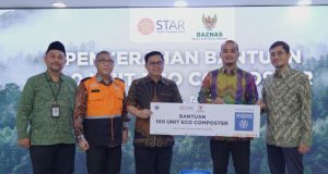 BAZNAS RI Terima Bantuan Kemanusiaan Bencana Sumatra dan 100 Eco Composter dari STAR AM