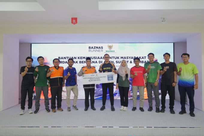 BAZNAS Runner Salurkan Donasi Kemanusiaan untuk Korban Bencana di Aceh dan Sumatra