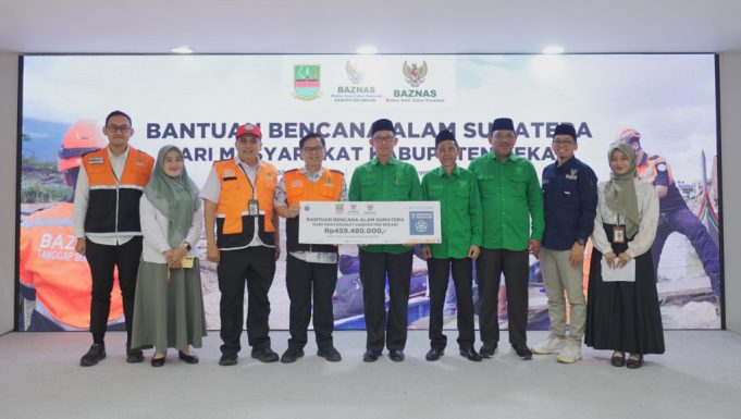 Melalui BAZNAS RI, BAZNAS Kabupaten Bekasi Salurkan Bantuan Kemanusiaan Bencana Sumatra Rp459 Juta