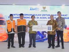 BAZNAS RI Terima Bantuan Bencana Sumatra Rp400 Juta dari Bank Aladin Syariah