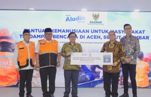 BAZNAS RI Terima Bantuan Bencana Sumatra Rp400 Juta dari Bank Aladin Syariah