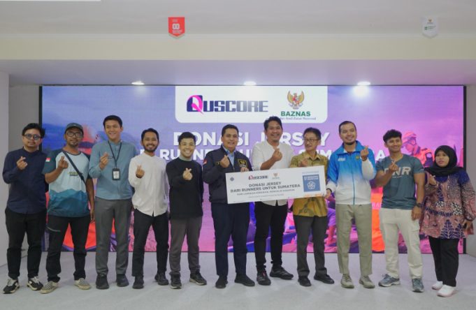 Melalui BAZNAS, Komunitas Runners QuScore Salurkan 9.000 Jersey Bantu Korban Sumatra dan Aceh