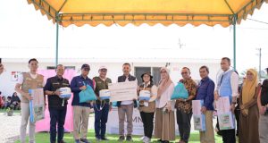 PTPN III (Persero) dan Mitra Kolaborasi Salurkan Bantuan bagi Warga Huntara Aceh Tamiang