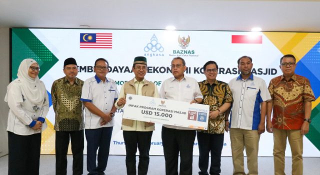 ANGKASA Malaysia Salurkan Bantuan untuk Koperasi Masjid Rp252 Juta melalui BAZNAS RI