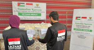 Berkah Ramadan untuk Palestina, BAZNAS RI Bagikan Hidangan Berbuka di Gaza