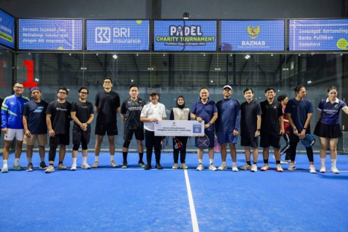 Pulihkan Sumatra, BAZNAS RI Bersama Komunitas Padel Ajak Masyarakat Berbagi Lewat Charity Padel Tournament