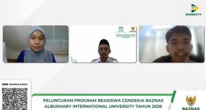 BAZNAS RI Resmi Buka Beasiswa Cendekia Al-Bukhari International University 2026