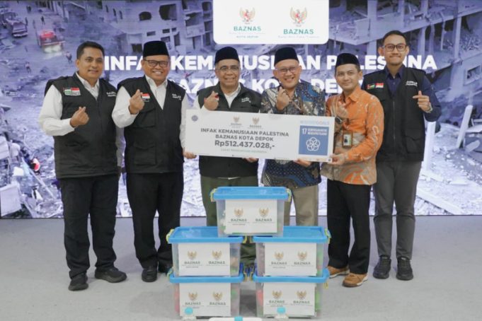 Bantu Palestina, BAZNAS Depok Salurkan Infak Rp512 Juta melalui BAZNAS RI