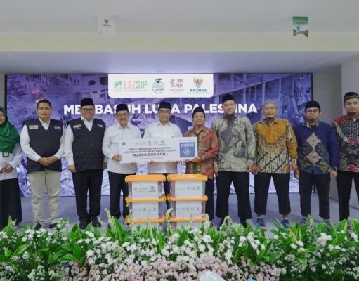 Bantu Palestina, LAZSIP Salurkan Infak Kemanusiaan Tahap Tiga melalui BAZNAS RI