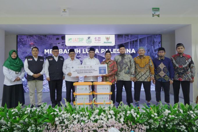 Bantu Palestina, LAZSIP Salurkan Infak Kemanusiaan Tahap Tiga melalui BAZNAS RI