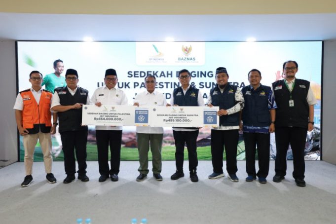 Melalui BAZNAS RI, JSIT Salurkan Sedekah Daging untuk Palestina dan Sumatra Rp853 Juta