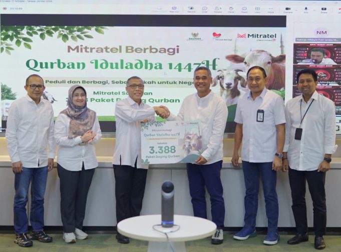 Mitratel Salurkan 3.388 Paket Daging Kurban Hingga Wilayah Bencana Sumatra Melalui BAZNAS RI