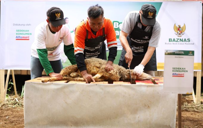 Dari Sedekah Konsumen Alfamart, BAZNAS RI Distribusikan Paket Daging Kurban Hingga ke Desa Terpencil