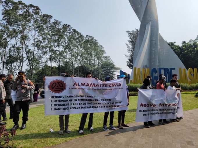 Almamater Lima Soroti Dugaan Penyusutan Lahan Taman Potret