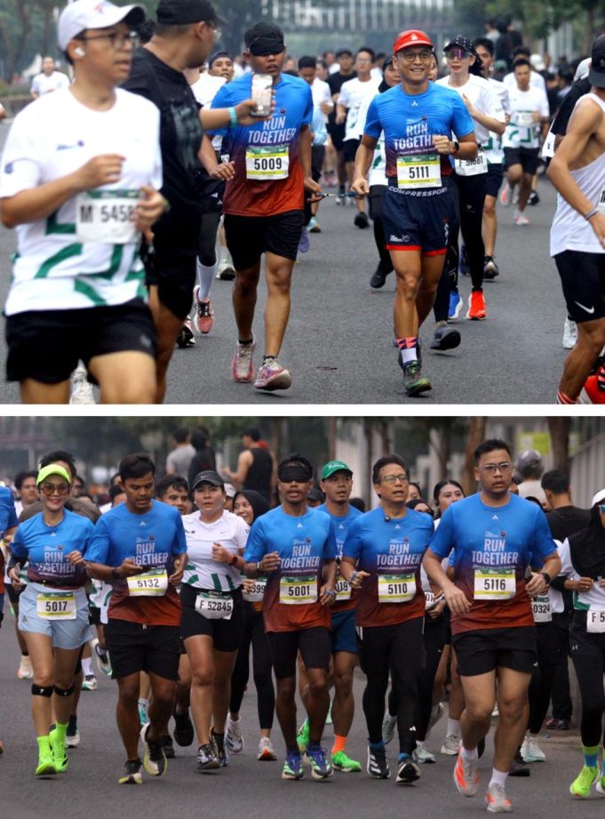 Hadirkan Olahraga Yang Inklusif, Menkes dan Direksi BTN Jadi Guide Runner Disabilitas