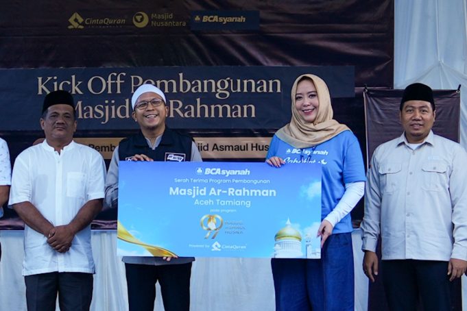 BCA Syariah Menebar Berkah, Pembangunan 99 Masjid Asmaul Husna Pertama di Aceh Dimulai