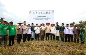 BAZNAS Bersama Petani Binaan di Batu Bara Sukses Panen Raya 150 Ton Padi