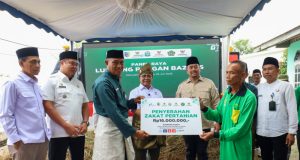 Sukses Panen Raya, Kelompok Petani Binaan BAZNAS di Sumut Tunaikan Zakat Rp16 Juta