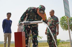 Hadirkan Manfaat Nyata, TMMD Kodim 0726/Sukoharjo Tanam Pohon Hingga Bangun Sumur