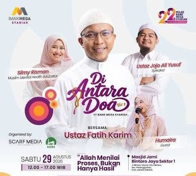 Perkuat Community Engagement, Bank Mega Syariah Hadirkan Kajian ‘Di Antara Doa’
