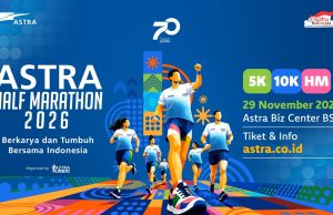 Semarak Menuju 70 Tahun, Pendaftaran Astra Half Marathon 2026 Dibuka 15 September