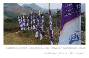 Enam Tahun Menanti, Konsumen Alfarez Residence 5 Pertanyakan Progres dan Legalitas Proyek