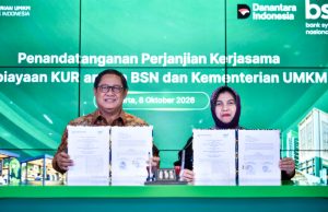 SAH. USAI TEKEN KERJASAMA DENGAN KEMENTRIAN UMKM, BSN RESMI SALURKAN KUR